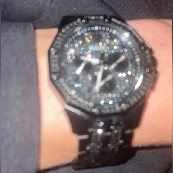 Bulova Quartz Crystal Black Dial Watch - Picture 3 of 4